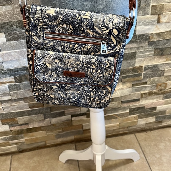 Sakroots Blue Floral Crossbody Bag - Picture 11 of 13